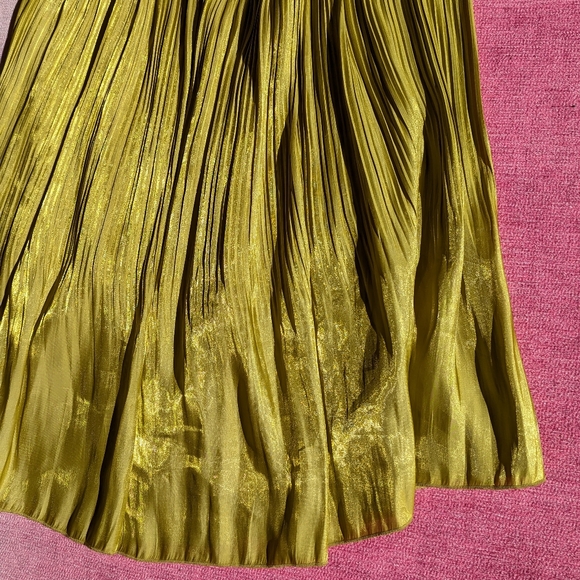 Scotch & Soda Chartreuse Pleated Skirt - Picture 5 of 6